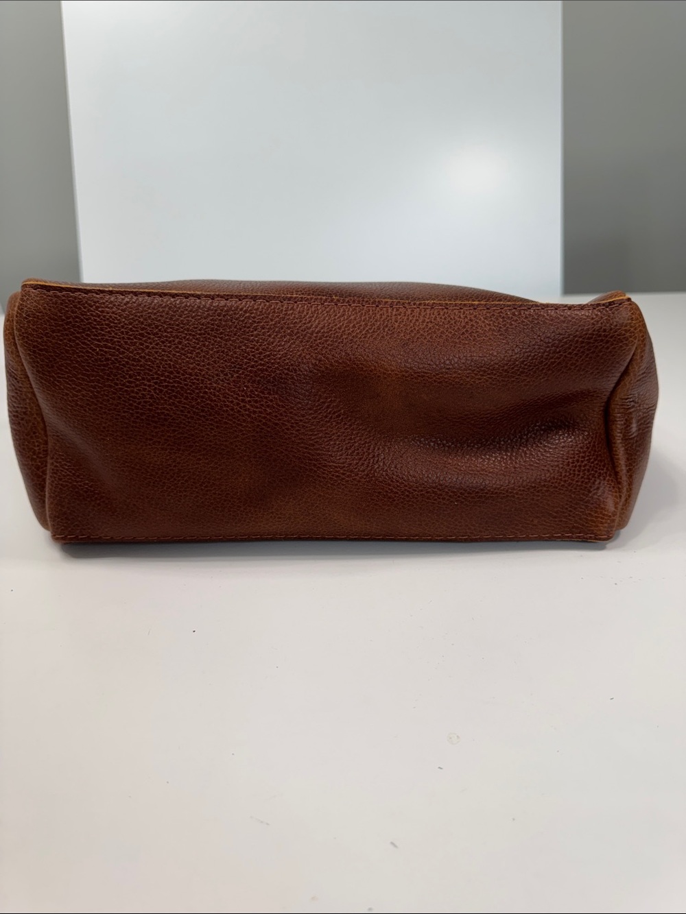 Portland Leather Brown Pebble Shoulder Bag - Picture 5 of 9
